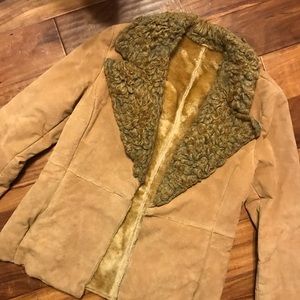 St John’s Bay suede leather and Sherpa jacket